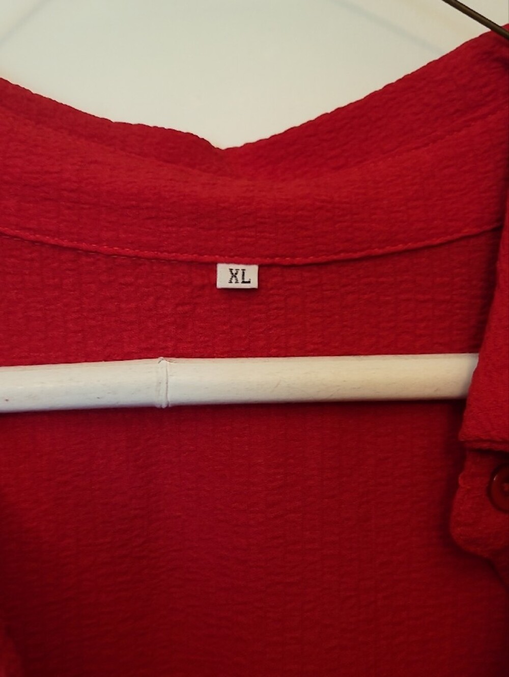 Source Unknown Red Sleeveless Midi Dress with Self Tie